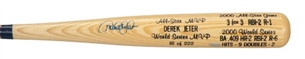Derek Jeter Signed Commemorative All-Star and World Series MVP Bat